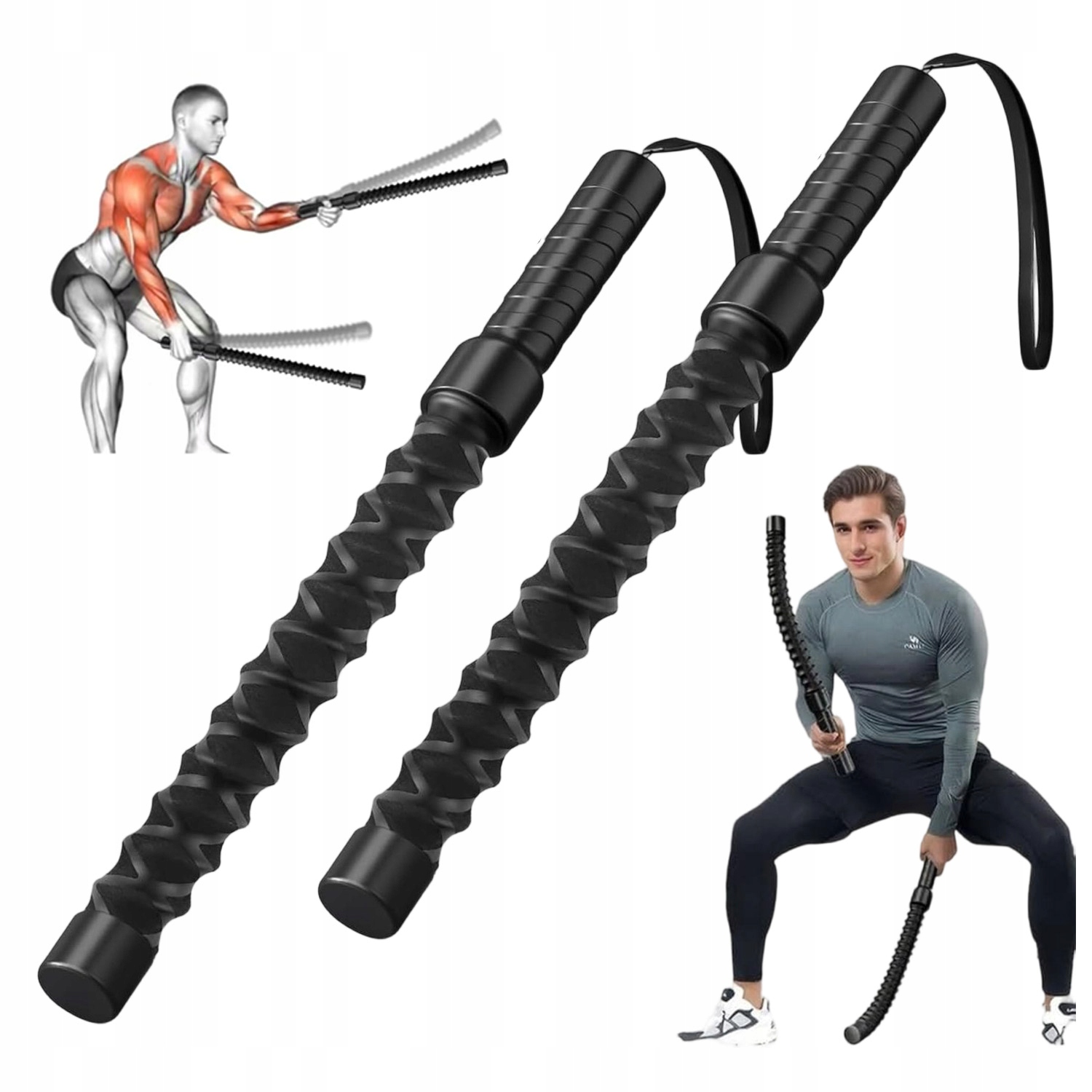 Kompaktowe Battle Ropes Bezlinowe Do Treningu Funkcjonalnego W Domu
