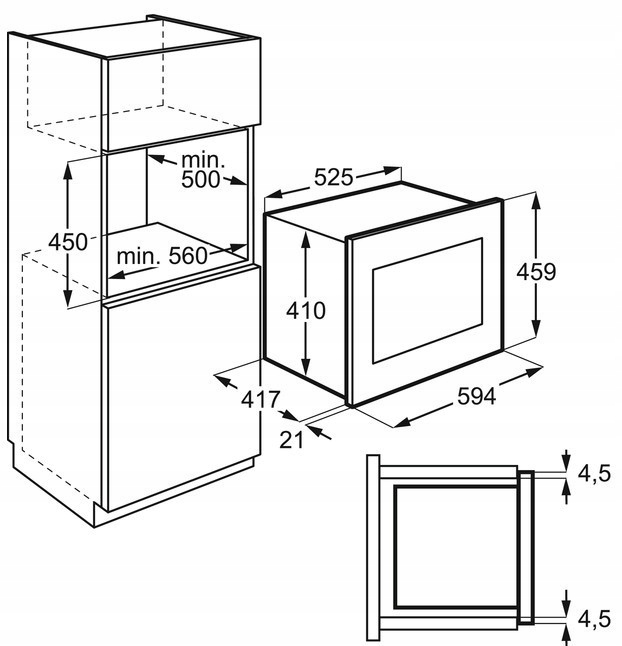 Mikrofala do zabudowy Electrolux KMFD264TEX Marka Electrolux