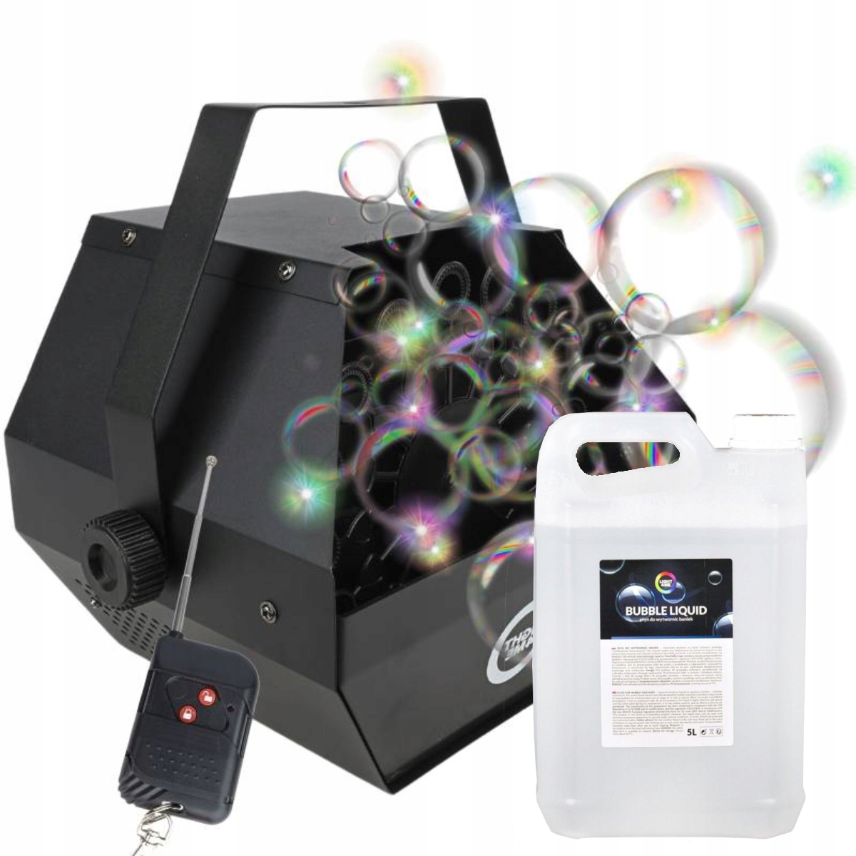 Wytwornica Baniek Mydlanych Maszyna Do Baniek Na Pilota Płyn Do Baniek 5L