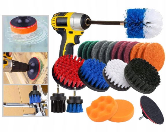 НАБОР КИСТЕЙ XXXL ДЛЯ ДРЕЛИ ЧИСТЯЩИЕ СРЕДСТВА