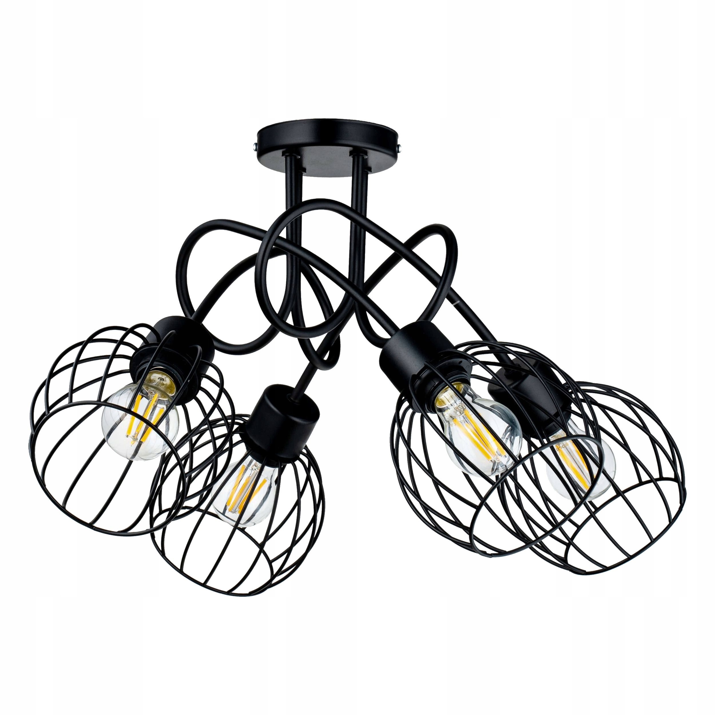 Závěsná lampa Marbella 4P max. 4x60W E27 černá