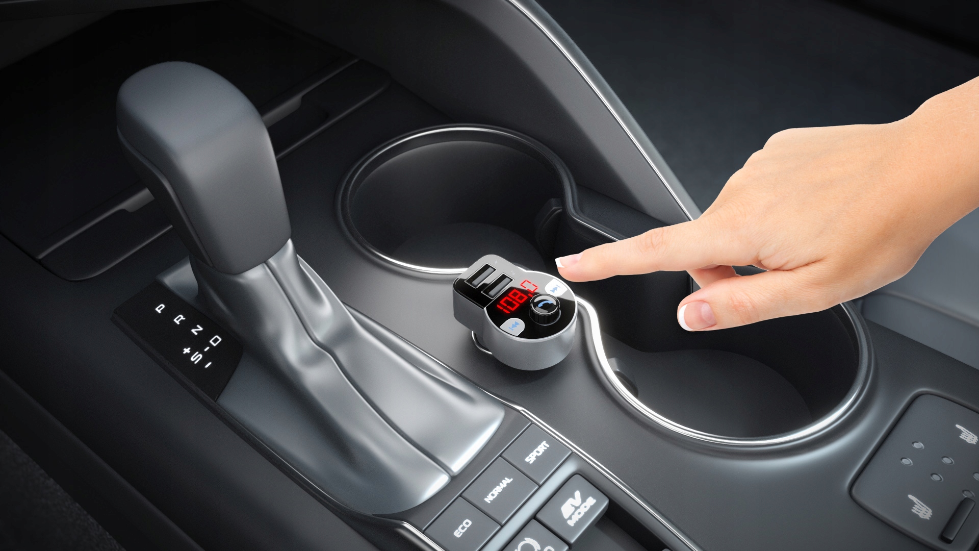 TRANSMITER SAMOCHODOWY FM Bluetooth MP3/WMA TECHNISAT ŁADOWARKA DIGICAR Kod producenta 76-4905-00