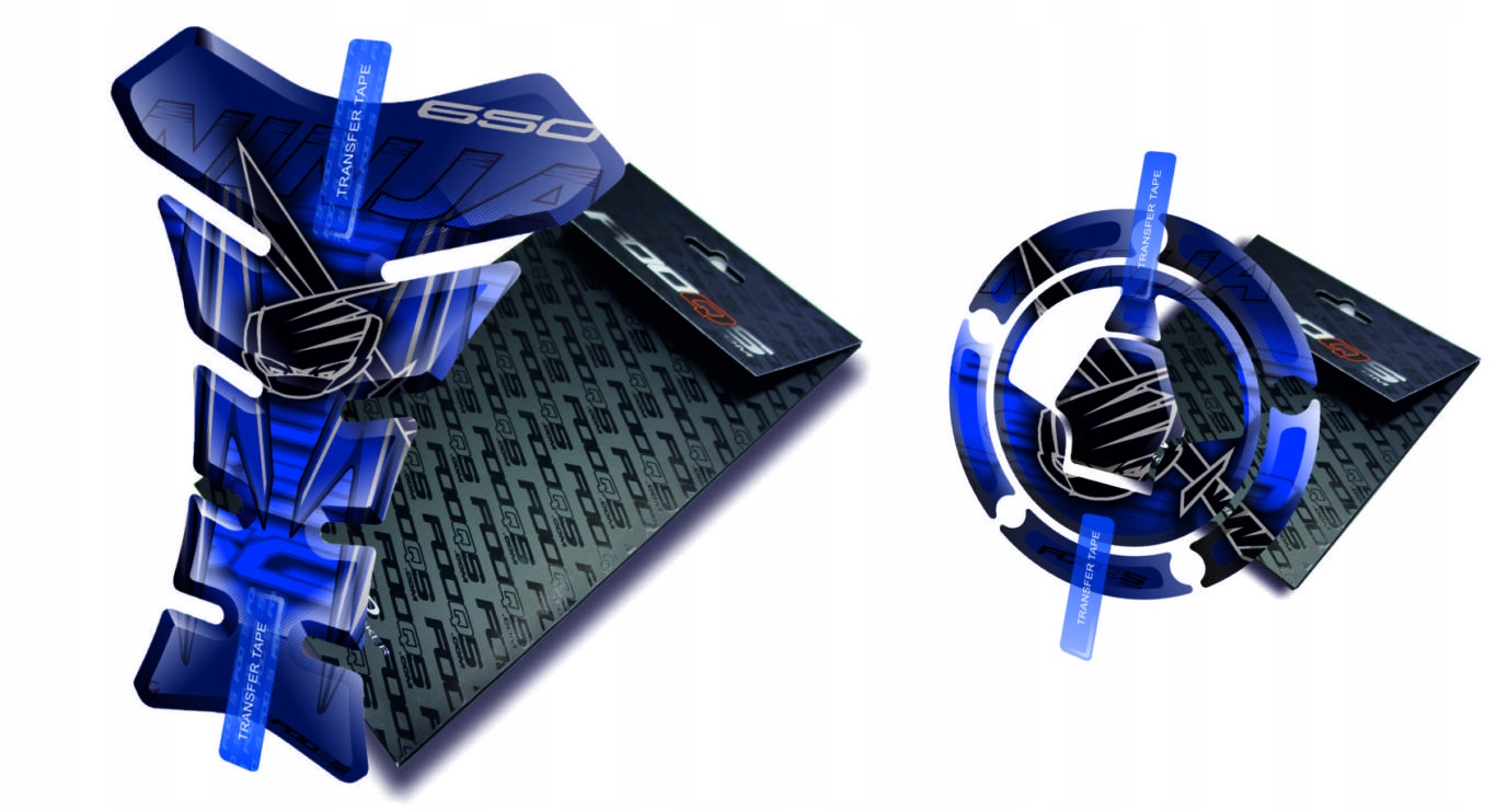 Tank-pad Cap-pad od firmy Fooqs Kawasaki Ninja 650 Modrý