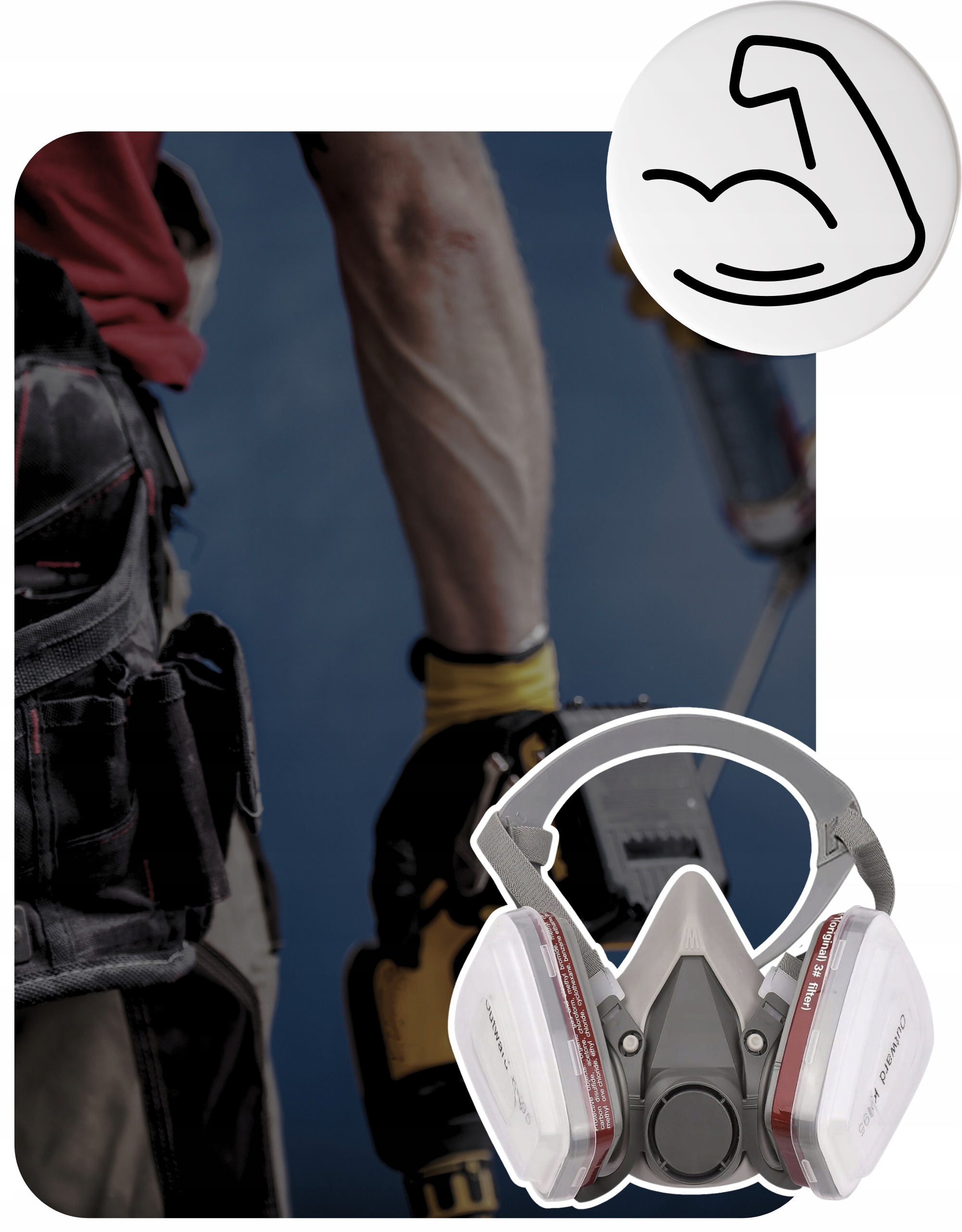 MASKA LAKIERNICZA PÓŁMASKA OCHRONNA PRZECIWPYŁOWA ZESTAW FILTRY WKŁADY Kod producenta ZVR4