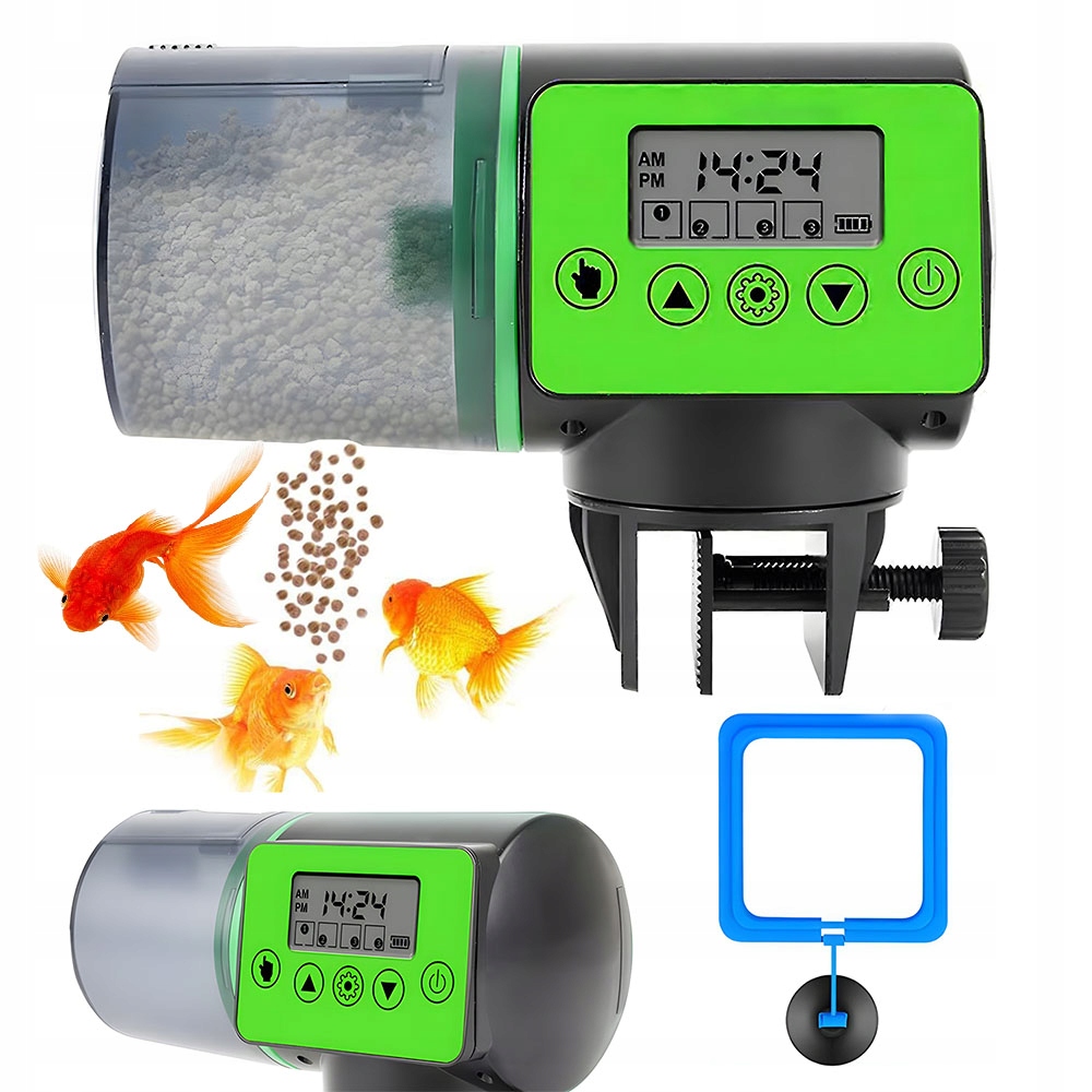 Levně Automatické Krmítko Pro Ryby Do Akvária 200 ML S LCD Displejem