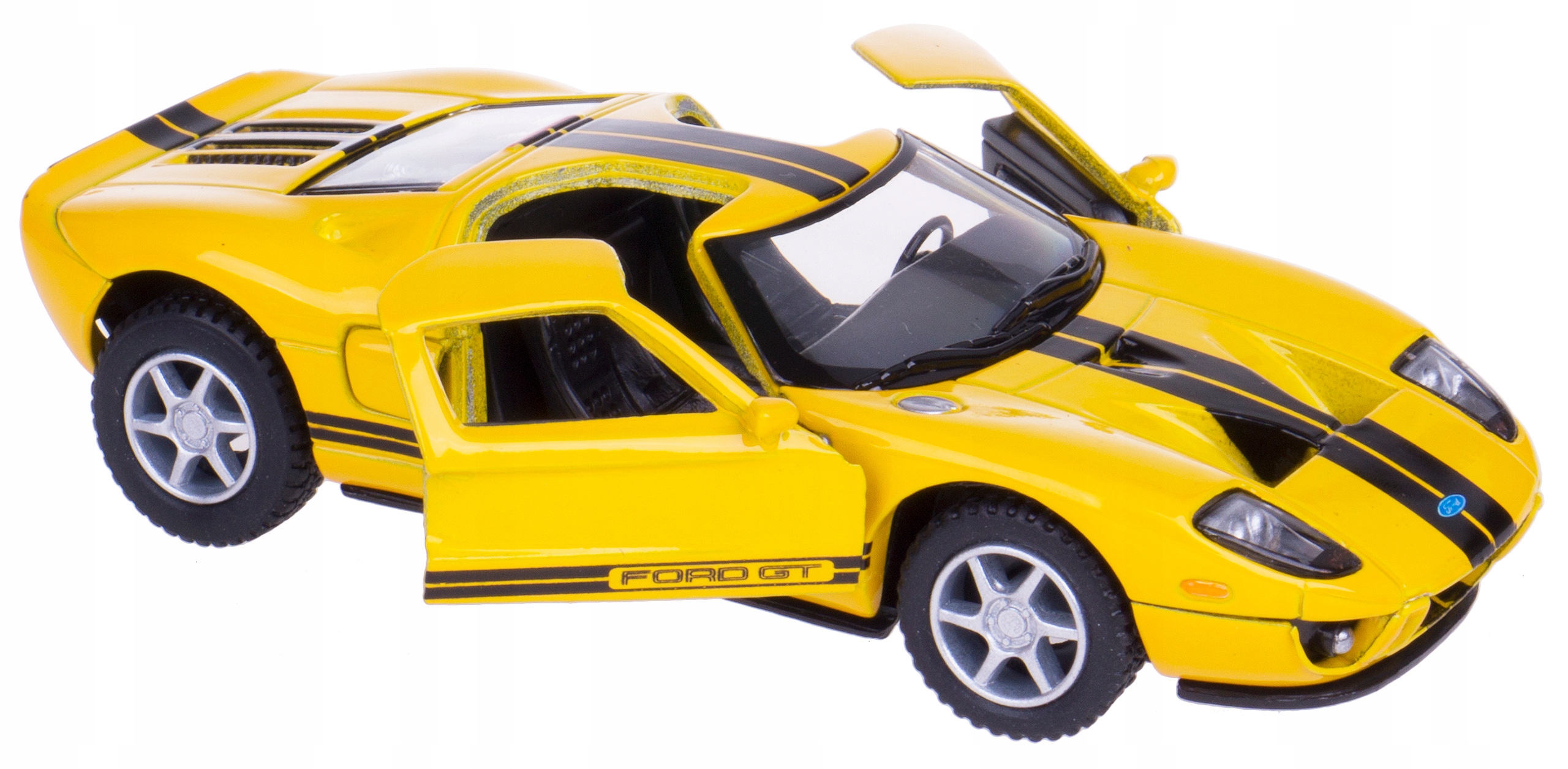 

2006 Ford Gt 40 Model Metal Kinsmart 1:36 Żółty