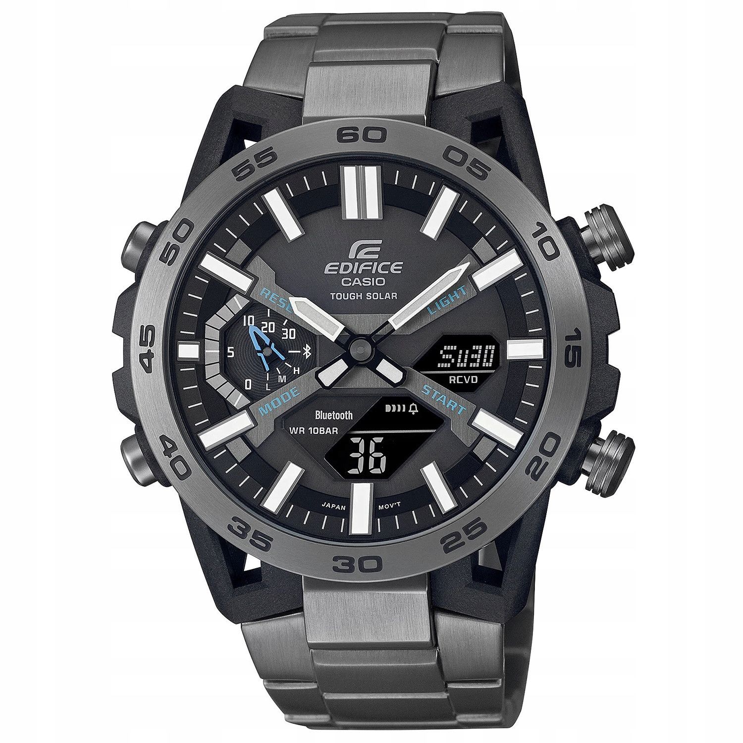 Casio Edifice ECB-2000DC-1AEF Bluetooth 100m Šedá