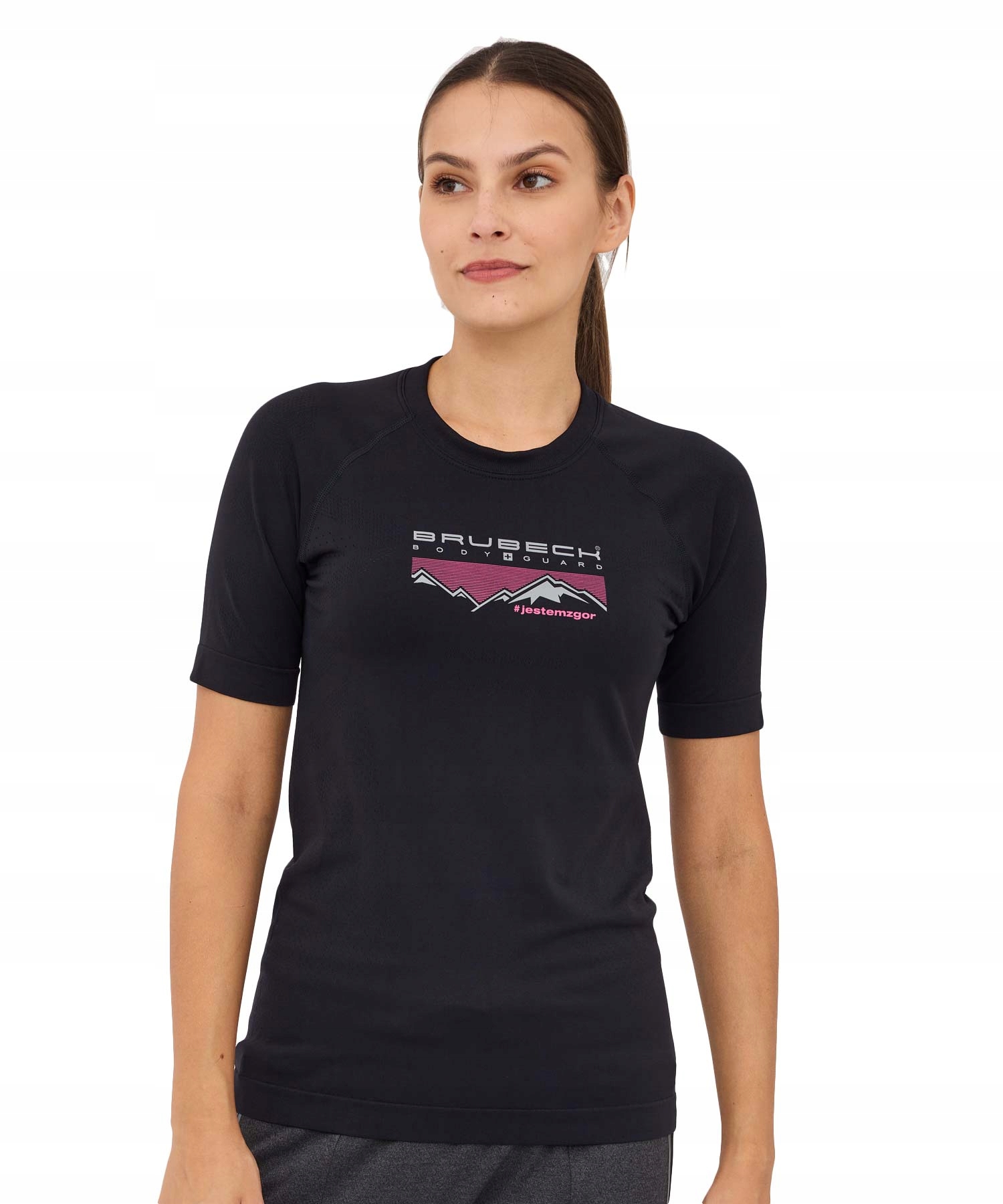 Koszulka damska Dynamic Outdoor z krótkim rękawem Brubeck czarny M