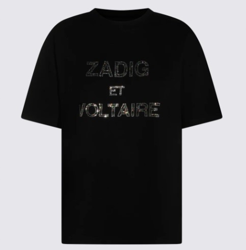 Zadig a Voltaire Trička a polokošile v černé a šedé barvě S/m