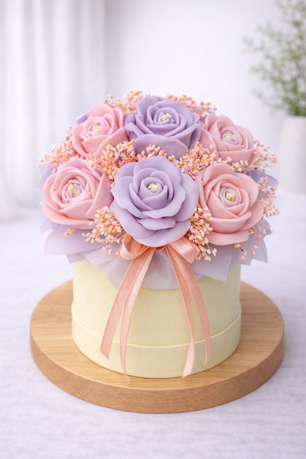 Dárek Den žen Valentýna Narozeniny Jmeniny Kytice ze sójových svíček