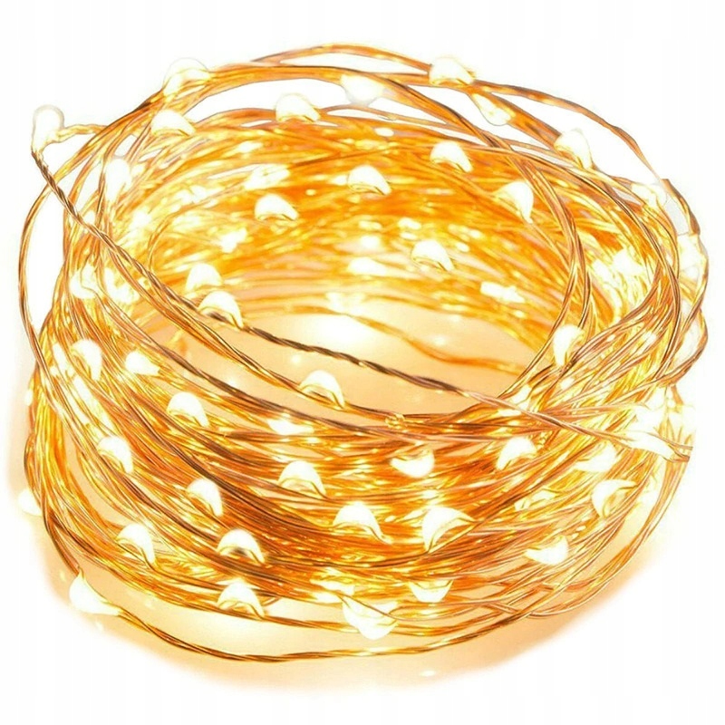 

Lampki Druciki Led Na Baterie Białe Ciepłe 80 Szt