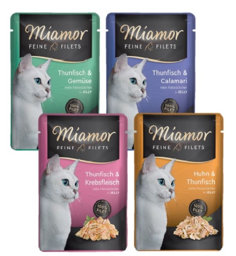 Miamor Feine Filets mokré krmivo pro kočky filetky mix chutí 24x100 g