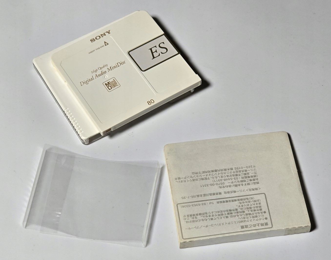 MiniDisc Sony MD Es 80 Disketa Nová Vyrobená V Japonsku Fólie