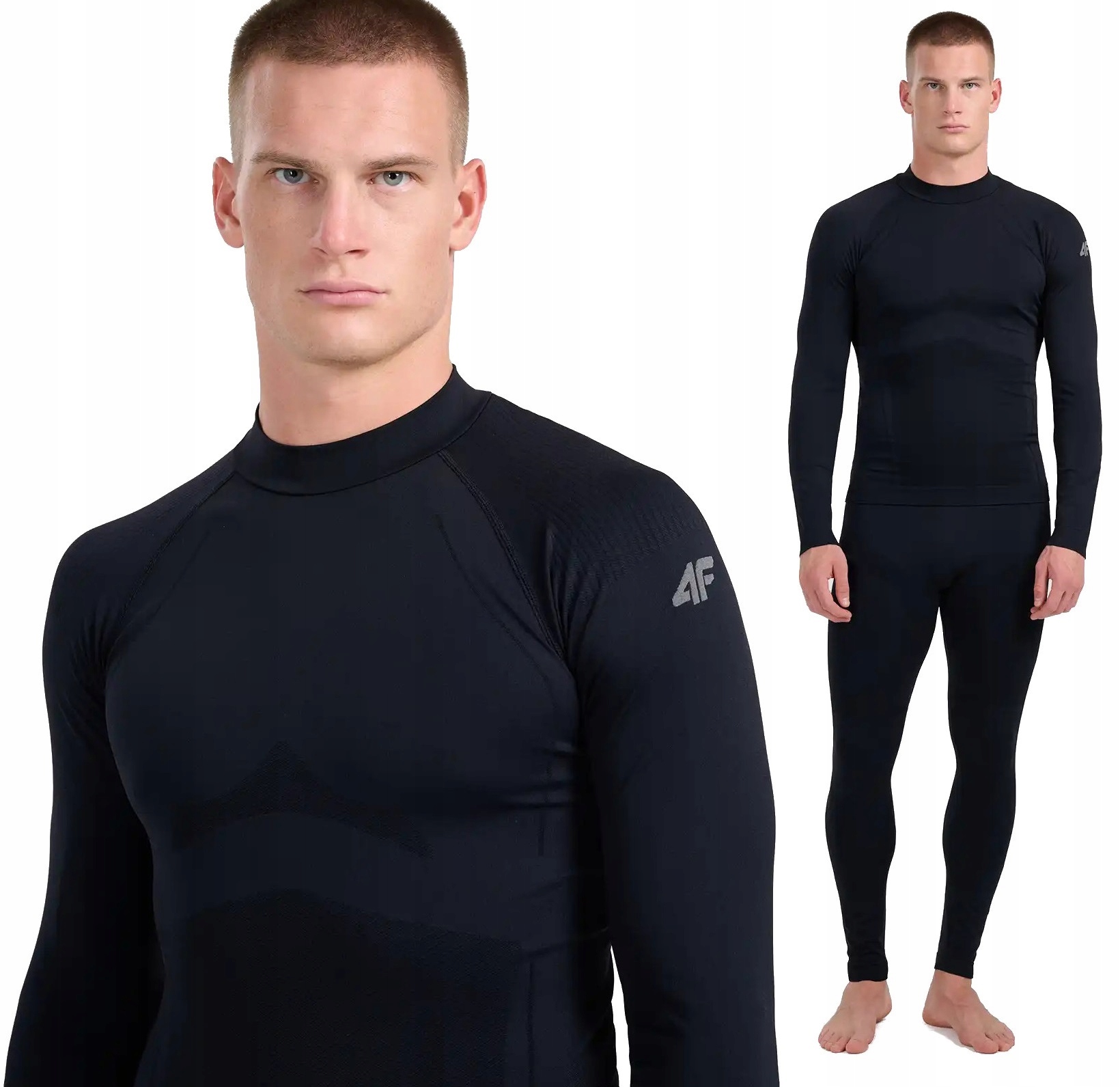 Pánské Termoaktivní Spodní Prádlo 4F Pro Komplet Horní Spodní Část Bezešvé L/XL
