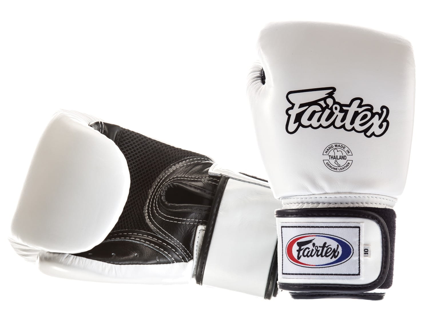 Boxerské Rukavice Fairtex BGV1-B (bílá/černá palma) breathable 12oz