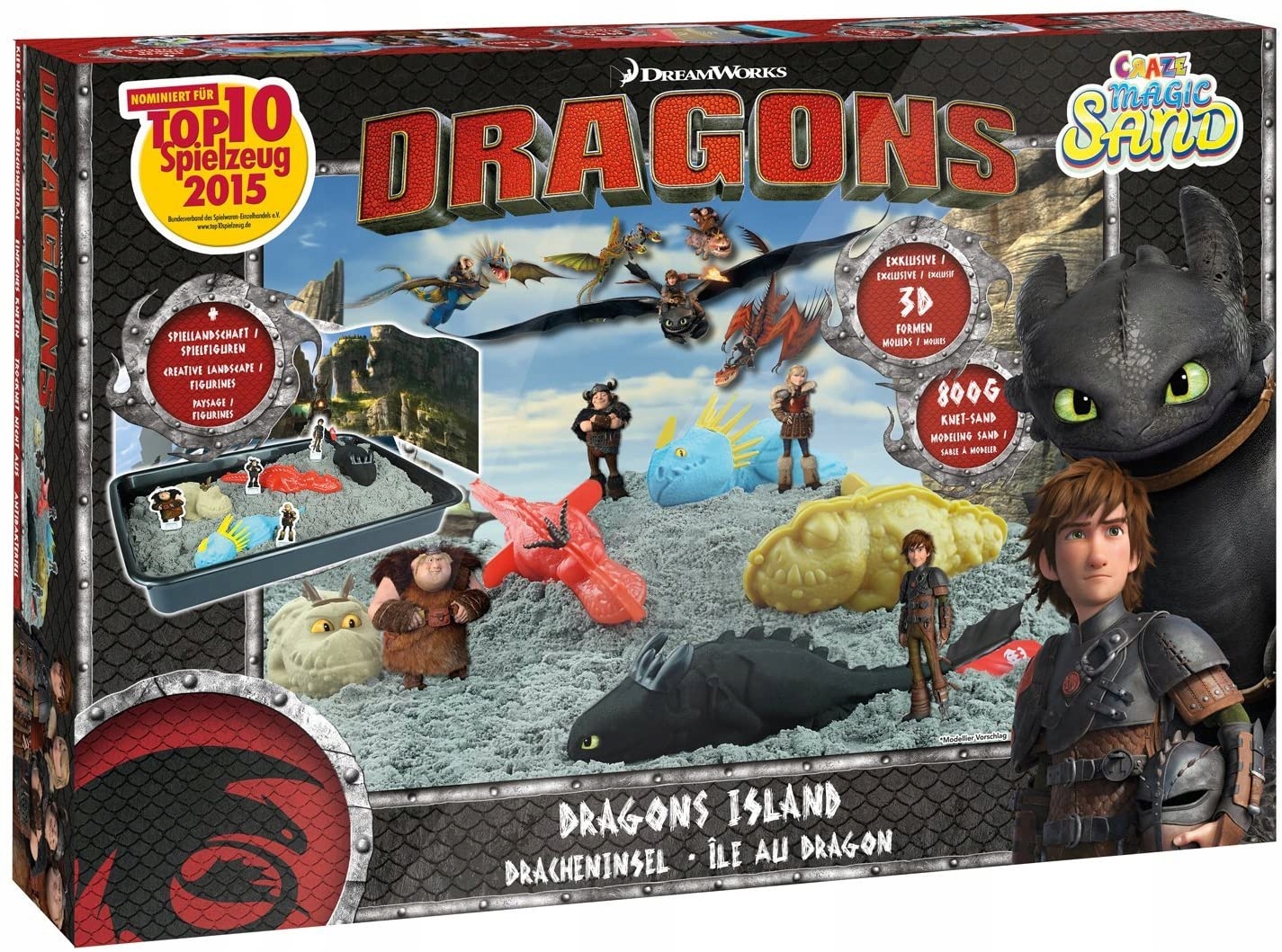 CRAZE 54292 Zestaw Smoki DRAGONS piasek kinetyczny