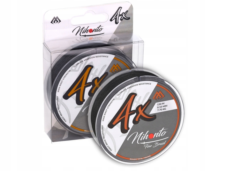 Plecionka Mikado Nihonto Fine Braid 0.08 mm 150 m Czarny