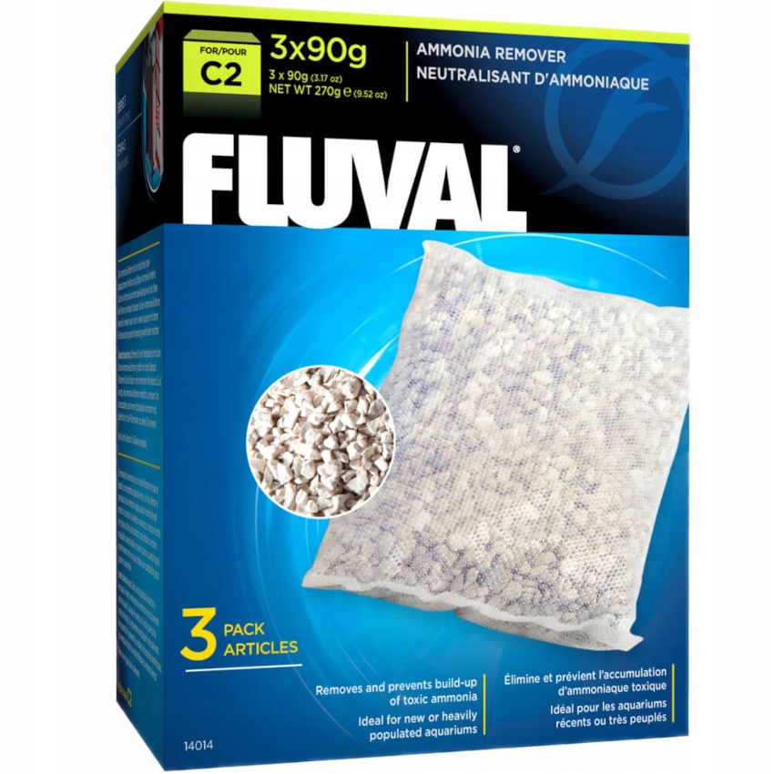 

Fluval Wkład Ammonia Remover C2 3x90g Wkład Filtra