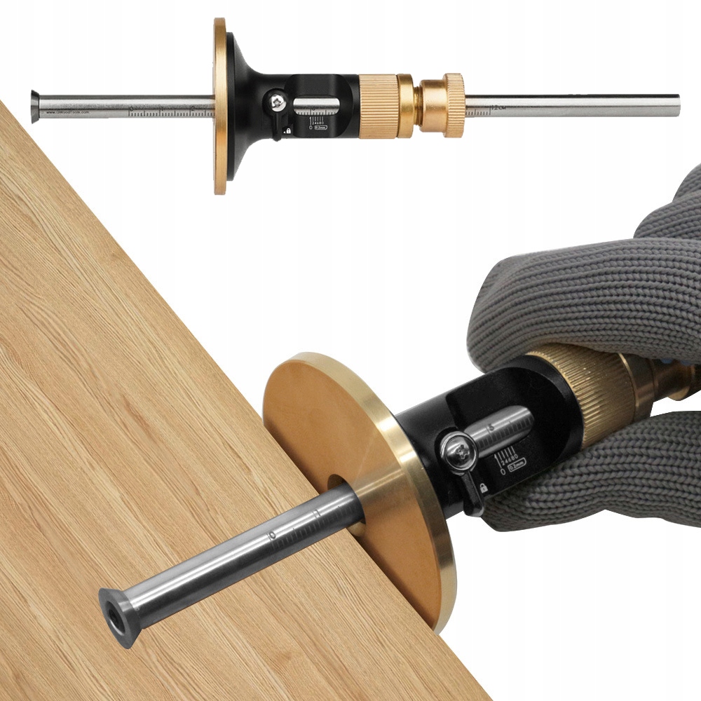 Znacznik traserski stolarski z podziałką z mikroregulacją 120mm