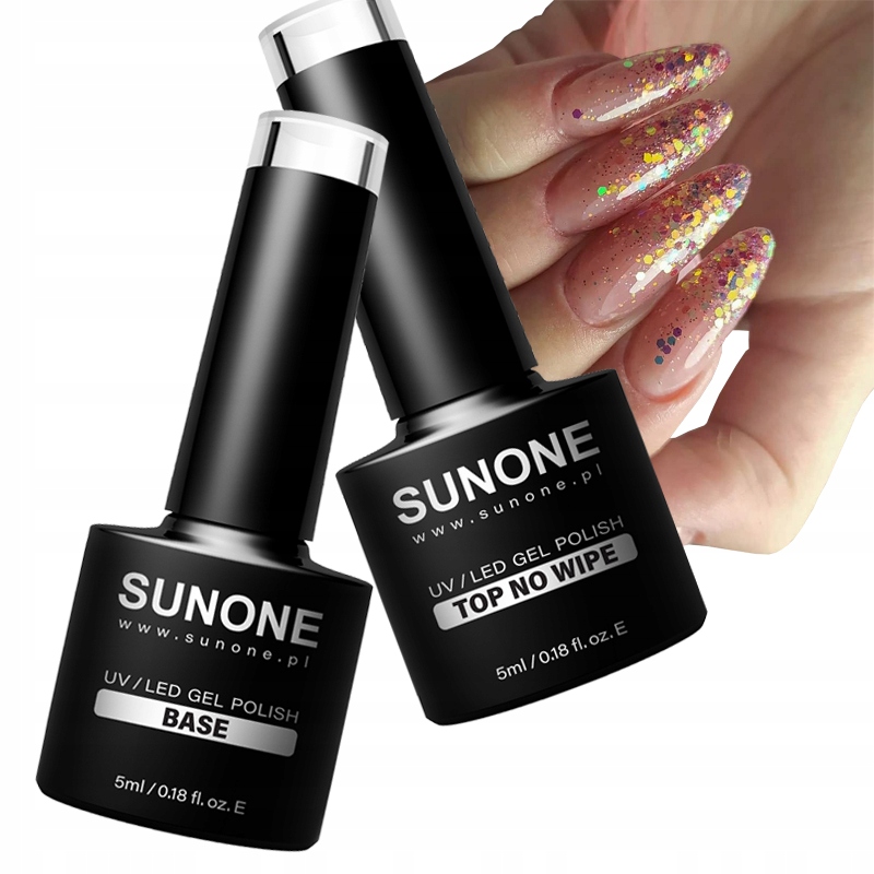

Sunone Zestaw do Hybryd Baza Top No Wipe 5 ml