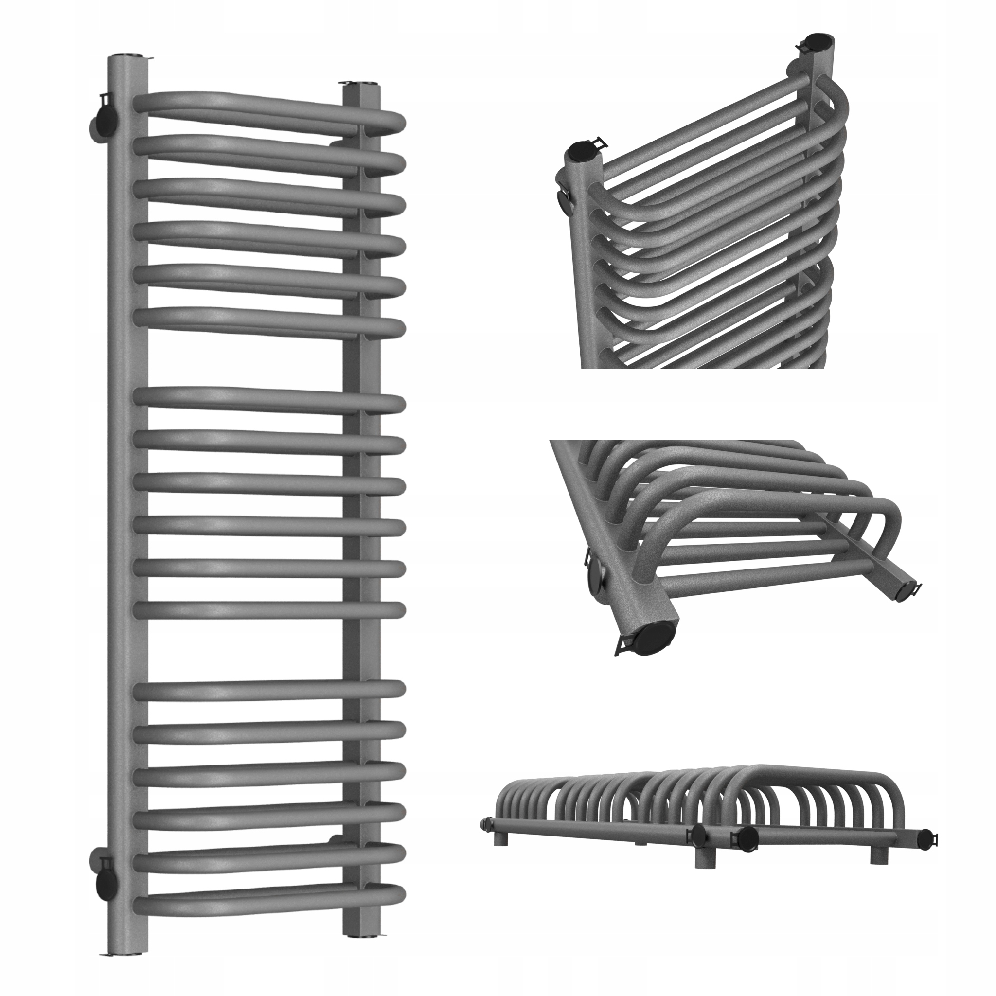 Koupelnový Radiátor Old-school 1220x500 Antracit