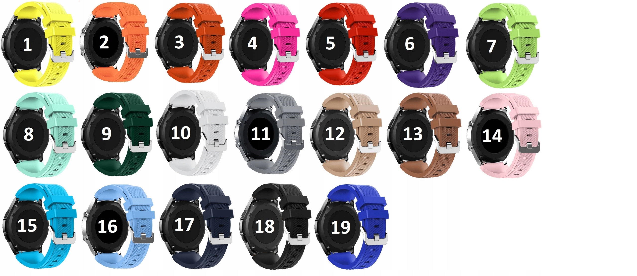 PASEK 3 SZTUKI SAMSUNG GALAXY WATCH GEAR S3 22mm Rodzaj inny