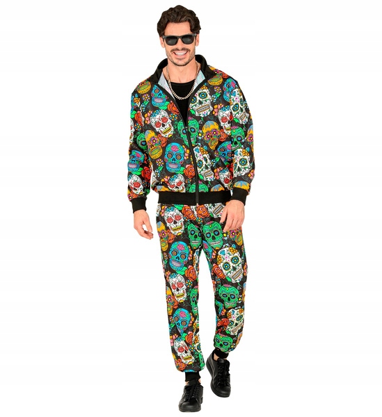 Kostým Teplákovka Los Muertos Dresiarz Halloween M
