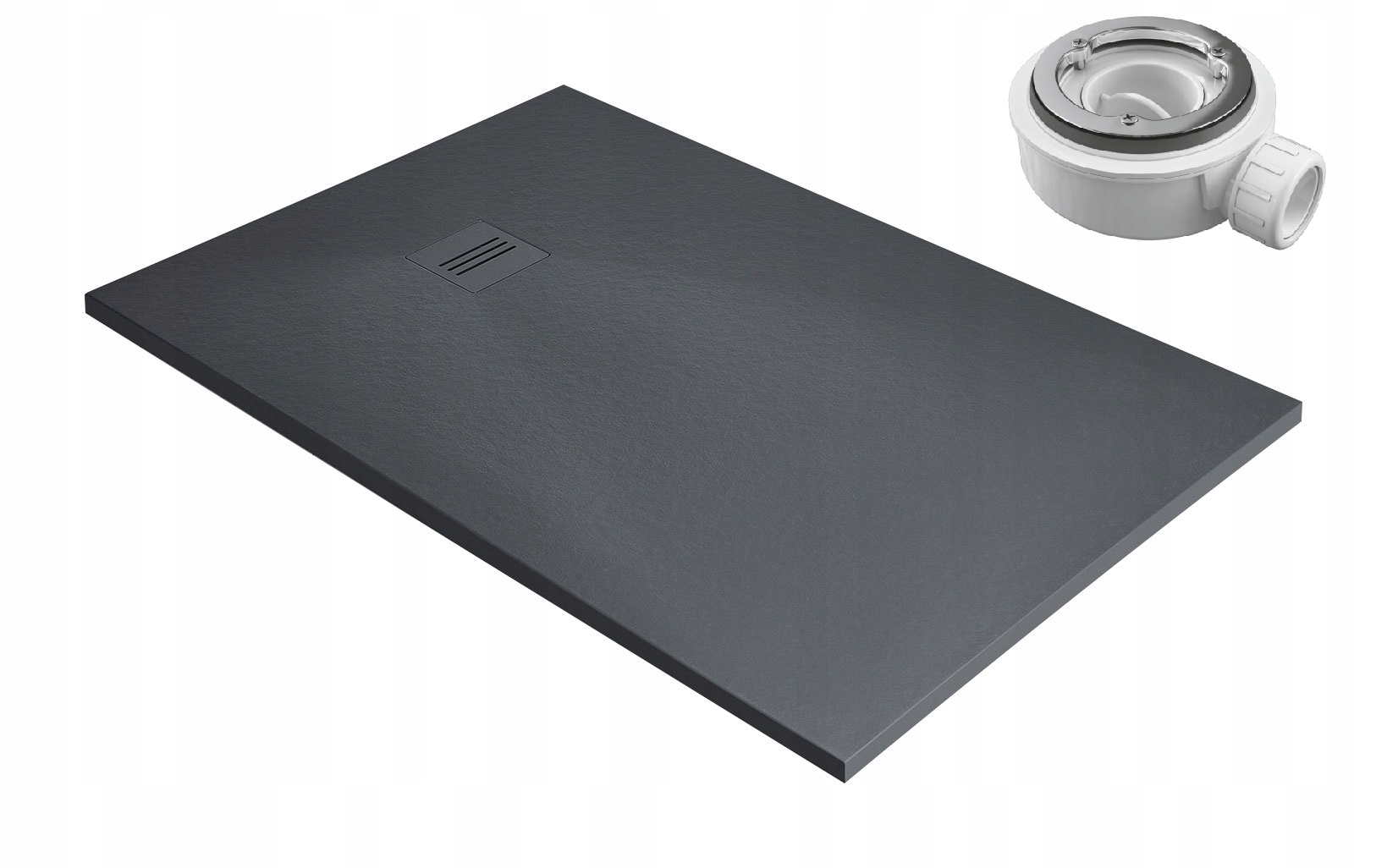 Radaway Vanička Kyntos F 100×80 cm antracit sifon