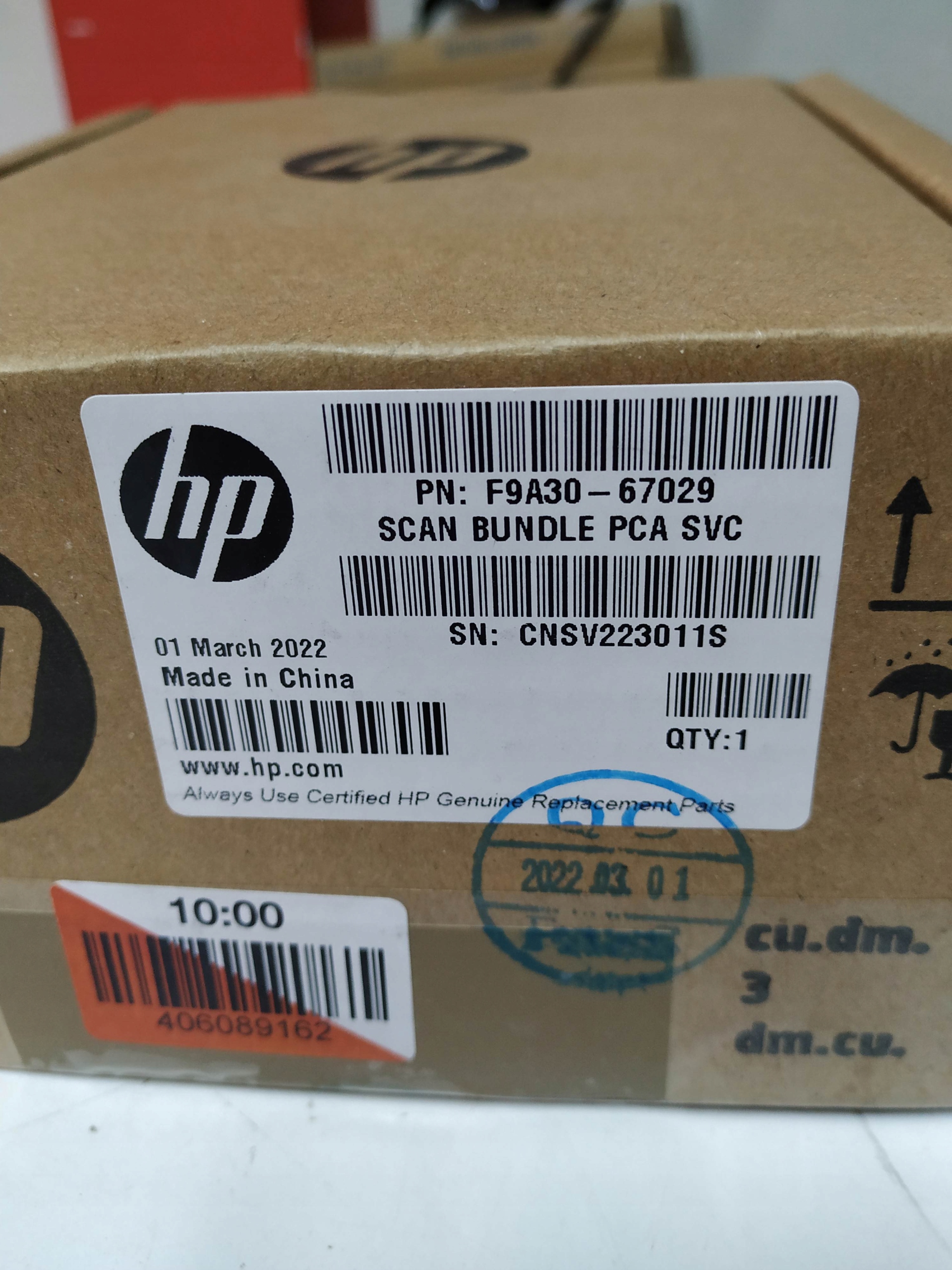 Hp Designjet T830 T730 Scanner Board Pca F9A30-67029 doska skenera Príležitosť