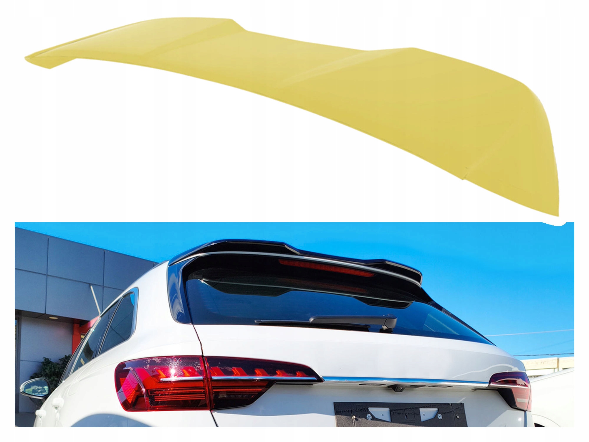 Zadní střešní spojler pro Audi A4 V B9 8W 2019-2024 Kombi