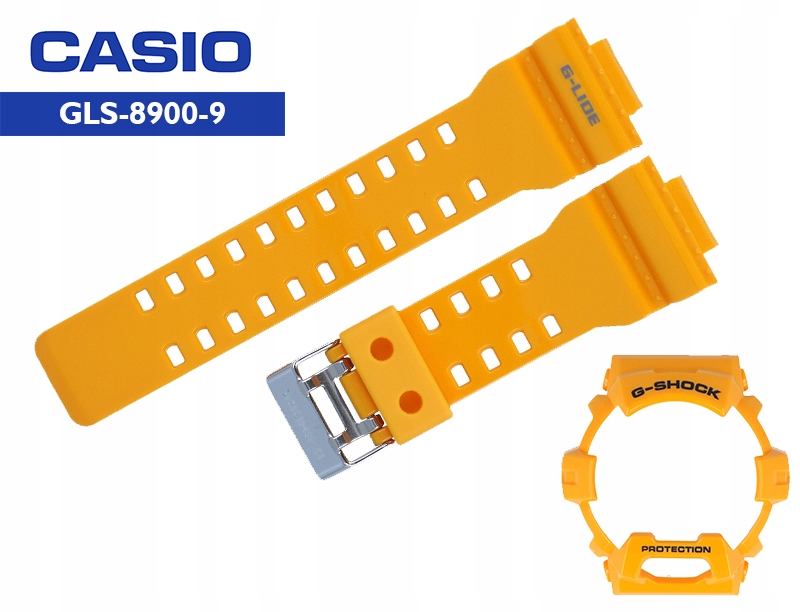 Pasek Bezel Casio GLS-8900-9 žlutý Originál