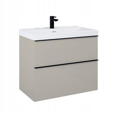 Szafka podwieszana Look 80 2S, 800x449x635 mm, beżowa fume mat , 2 szufl