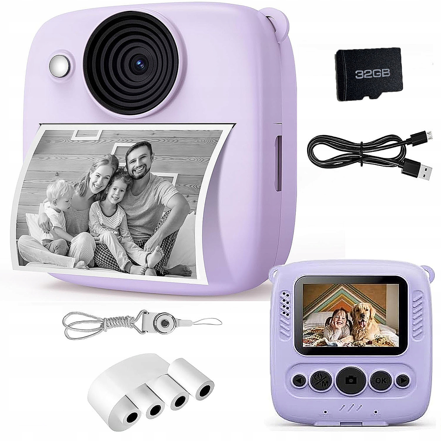 Hd Fotoaparát Pro Děti Okamžitý 32GB Dárek Pro Děti