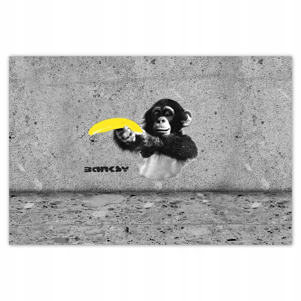

Plakaty 60x40 Banksy Banan Małpa
