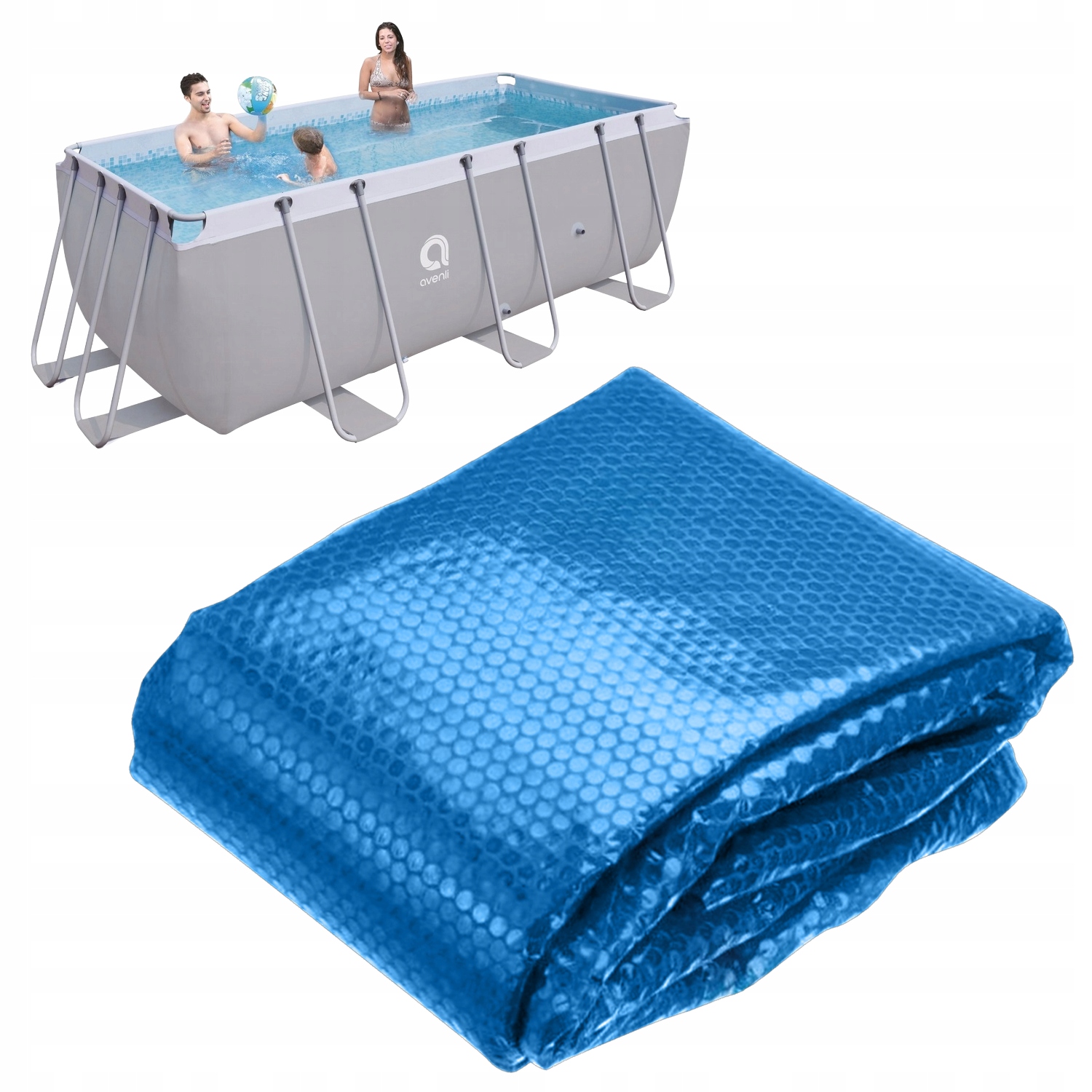 Solární Krycí Plachta bazénu do bazénu 400x207cm