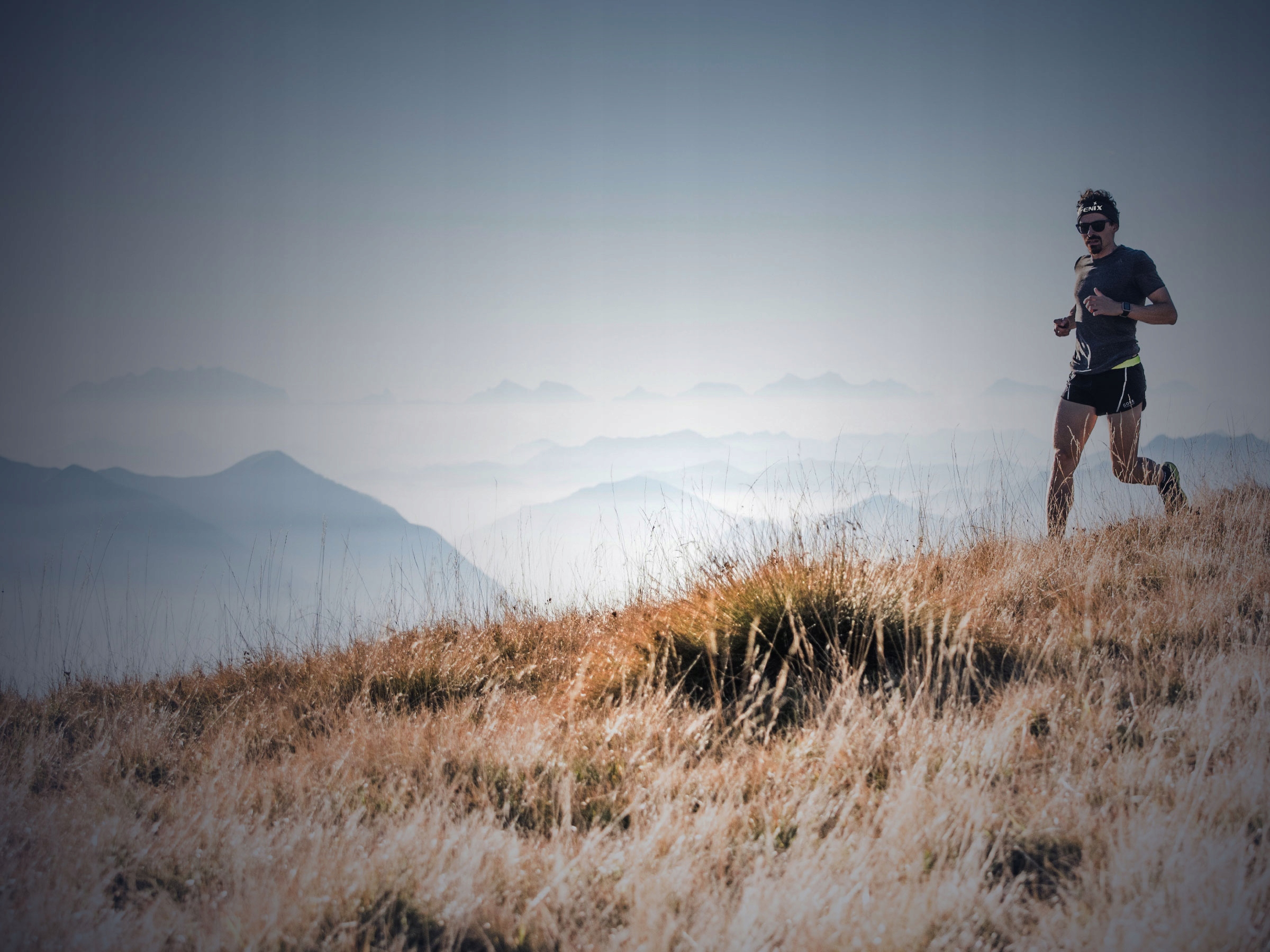 Opaska na głowę Fenix AFH-10 niebieska Materiał dominujący nylon