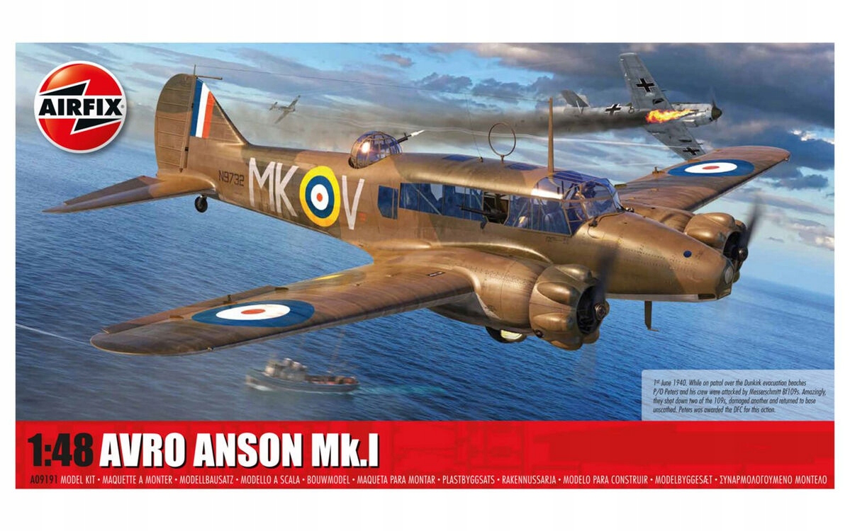 Avro Anson Mk.I Airfix A09191 v měřítku 1/48