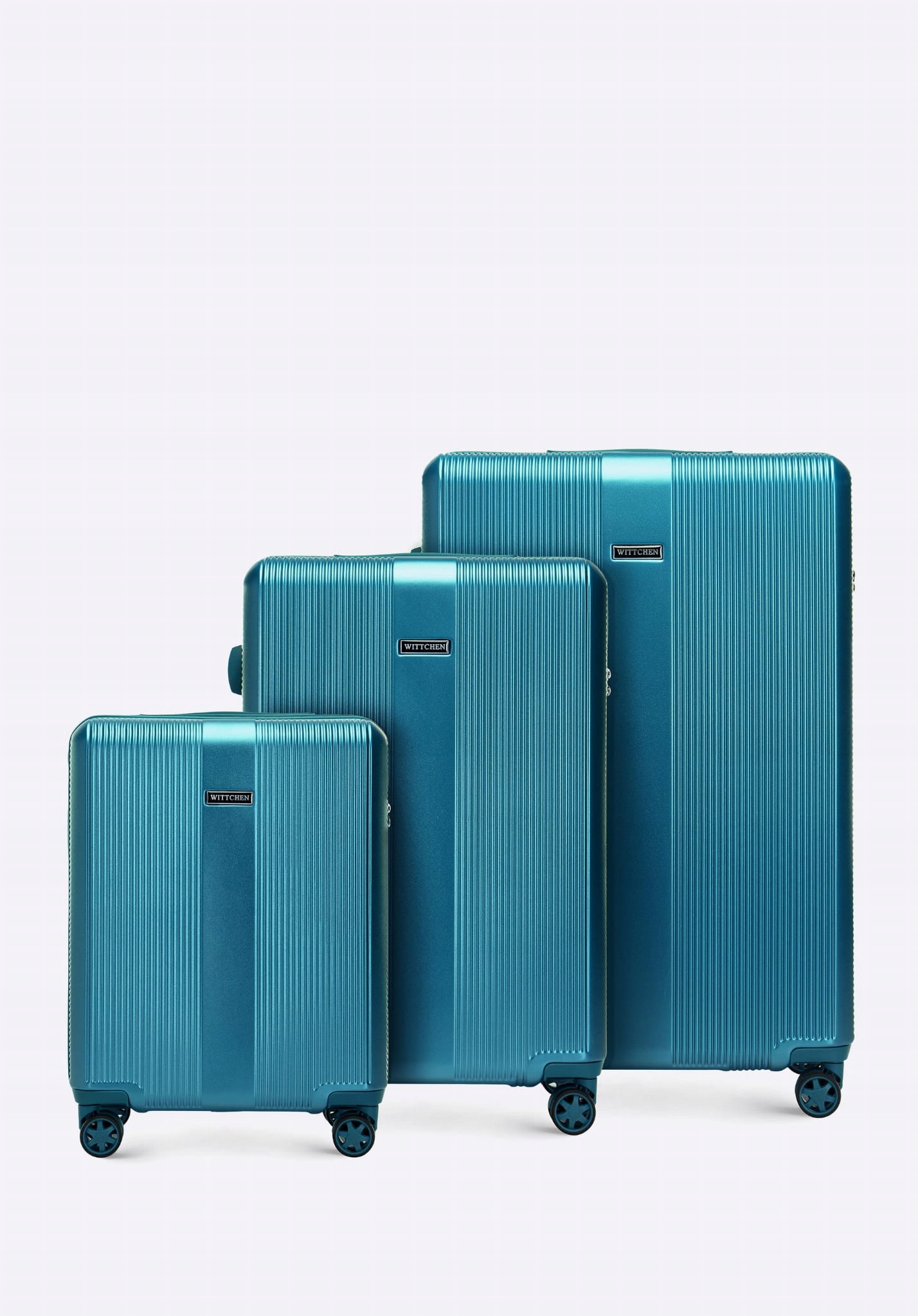 Zestaw lekkich walizek z polikarbonu Wittchen 56-3P-90S-91 zamek Tsa