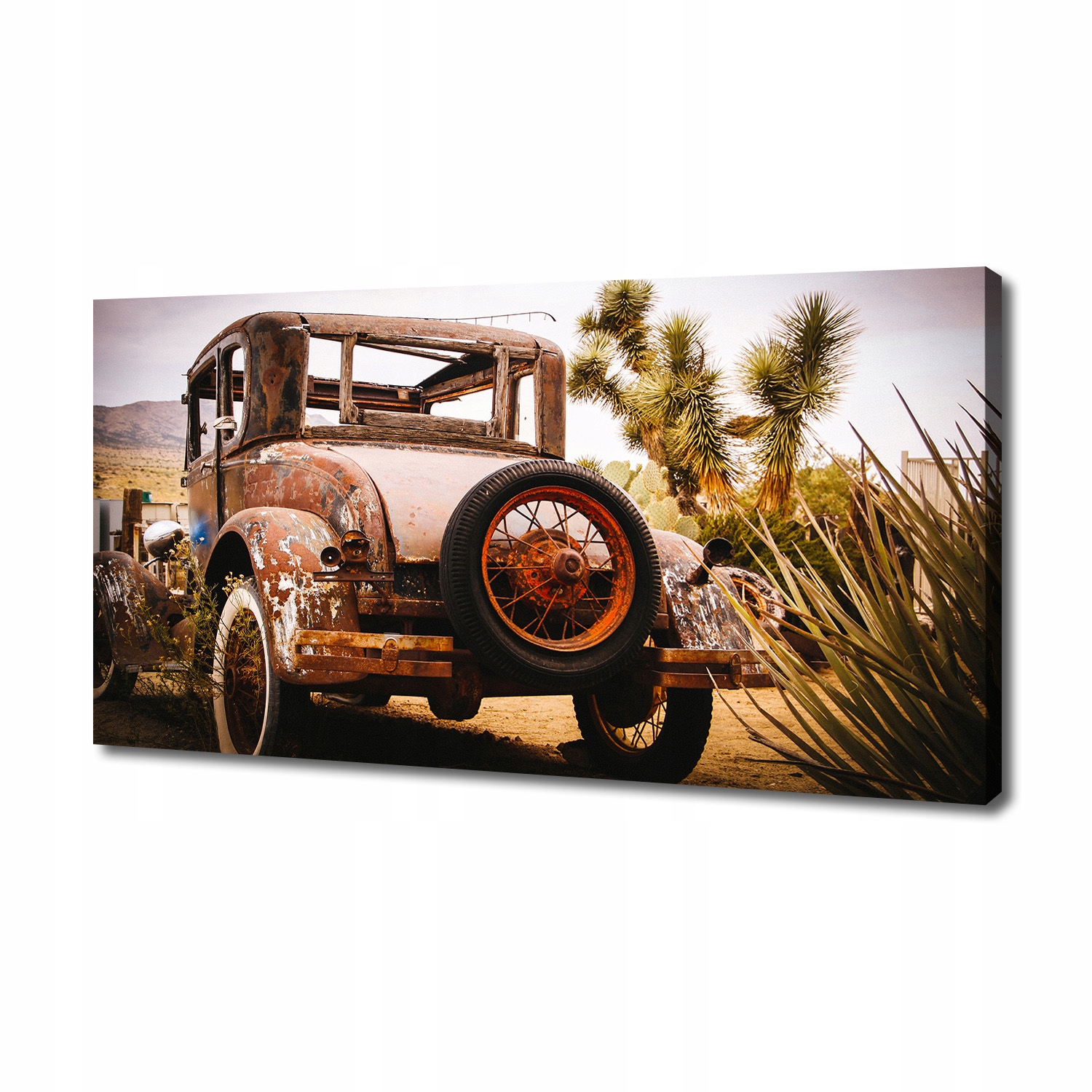 

Foto obraz na płótnie Wrak samochodu 140x70 cm