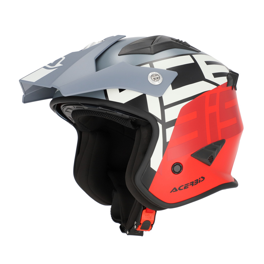 Prilba Acerbis Jet Aria Graphic Scooter Trial čierno-žltá