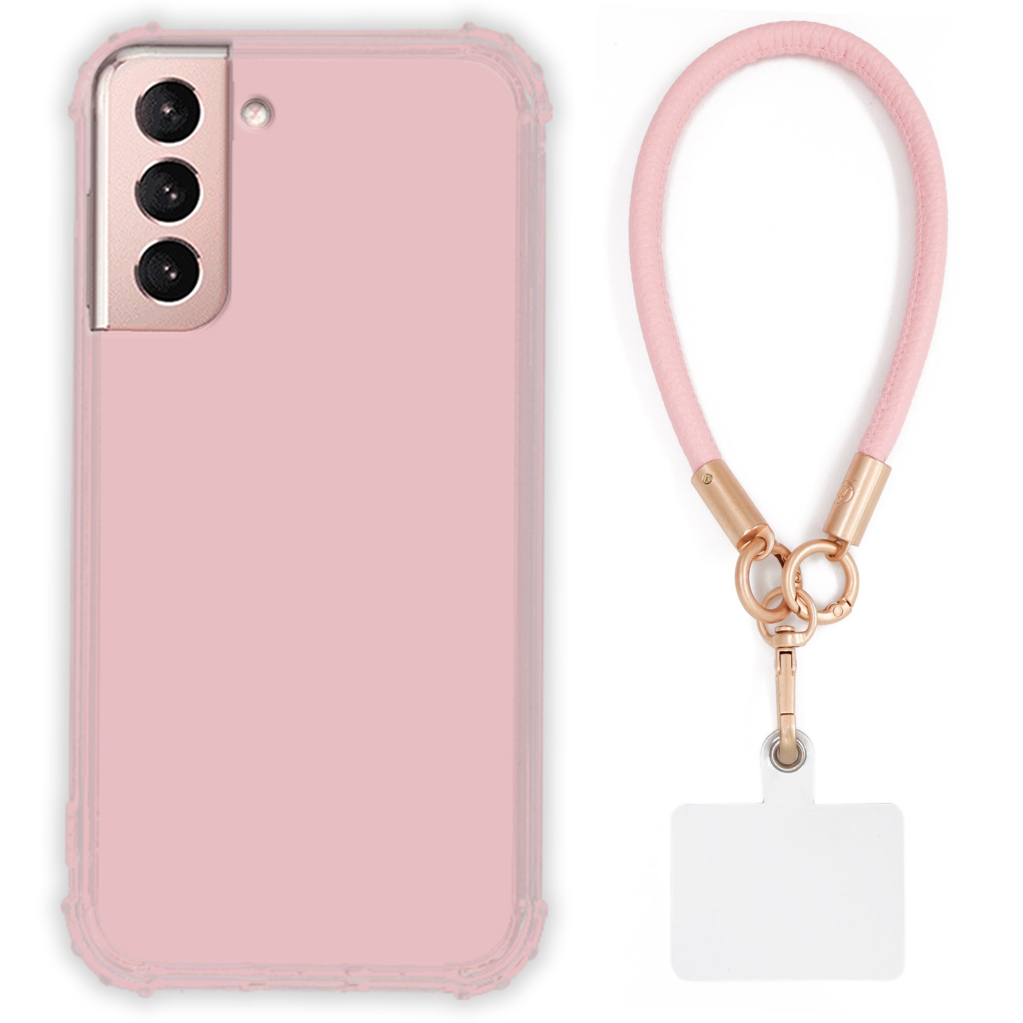 Pouzdro Pro Samsung S21 Case Antishock Pinky Růžové vodítko Sada Odolné Tpu