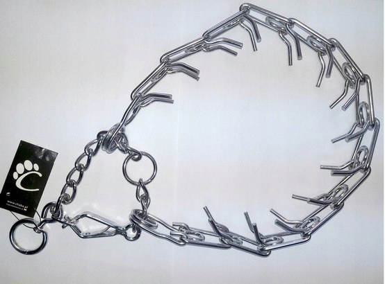 Levně Chaba Chromovaný Ostnatý Obojek č. 6 pro psy