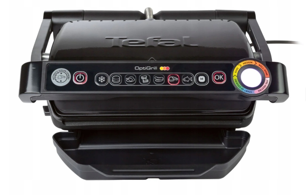 Grill elektryczny Tefal OptiGrill GC7058 czarny 2000 W Moc 2000 W