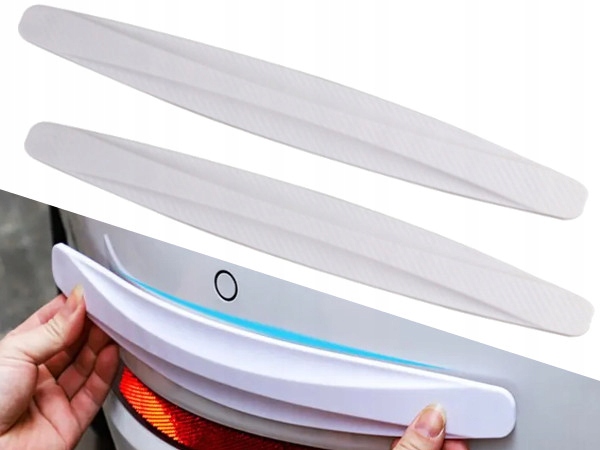 2x OCHRONNA LISTWA GUMOWA NAKŁADKA NA ZDERZAK ODBÓJ Odbojnik Dokładka Auta