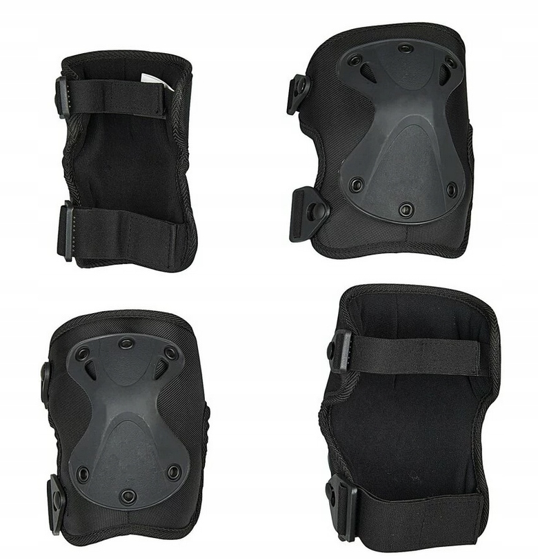 Zestaw ochraniaczy dla dzieci na hulajnogę Micro Czarny L