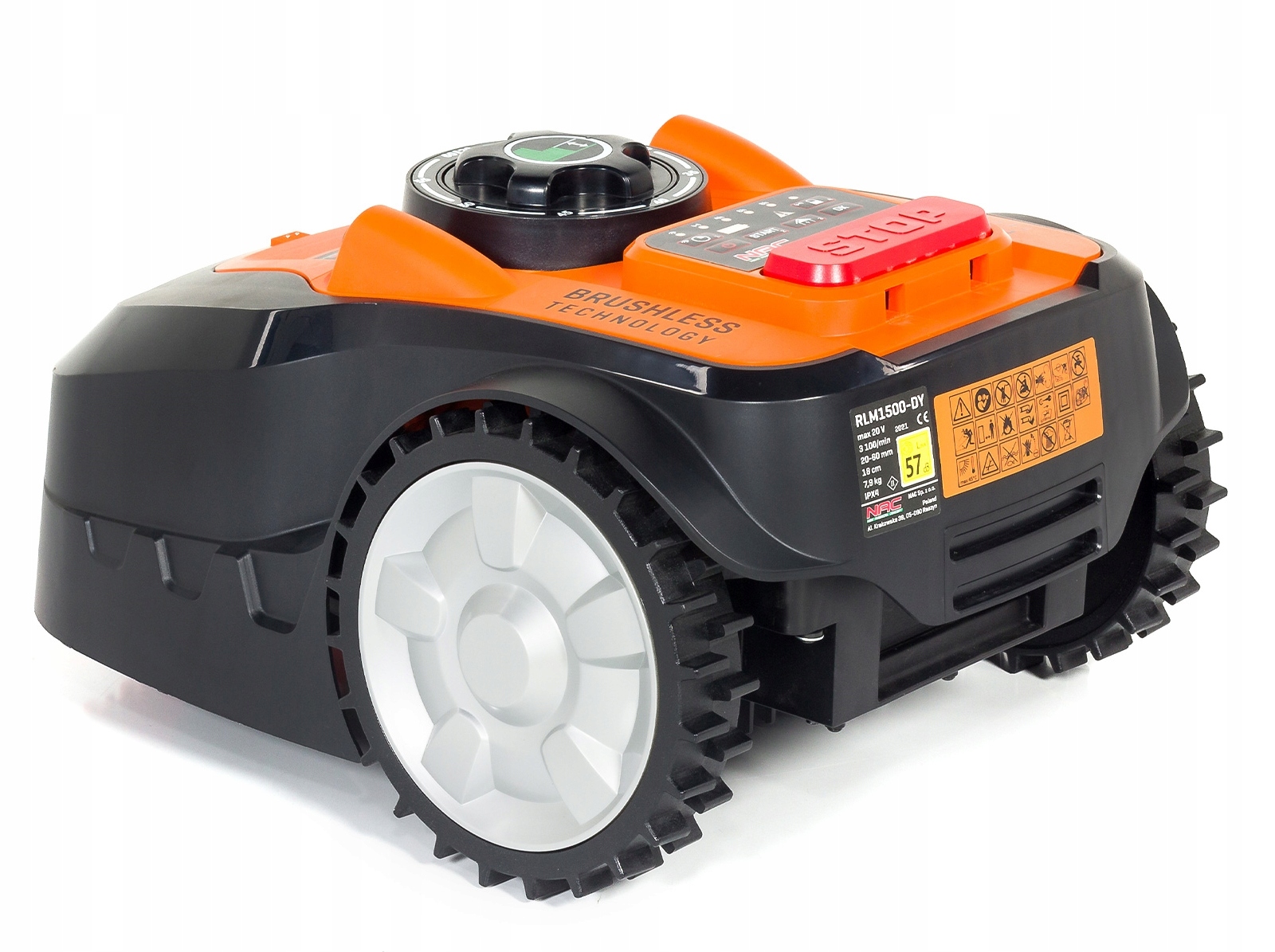 Robot koszący NAC RLM1500-DY Kosiarka automatyczna Szerokość koszenia 18 cm