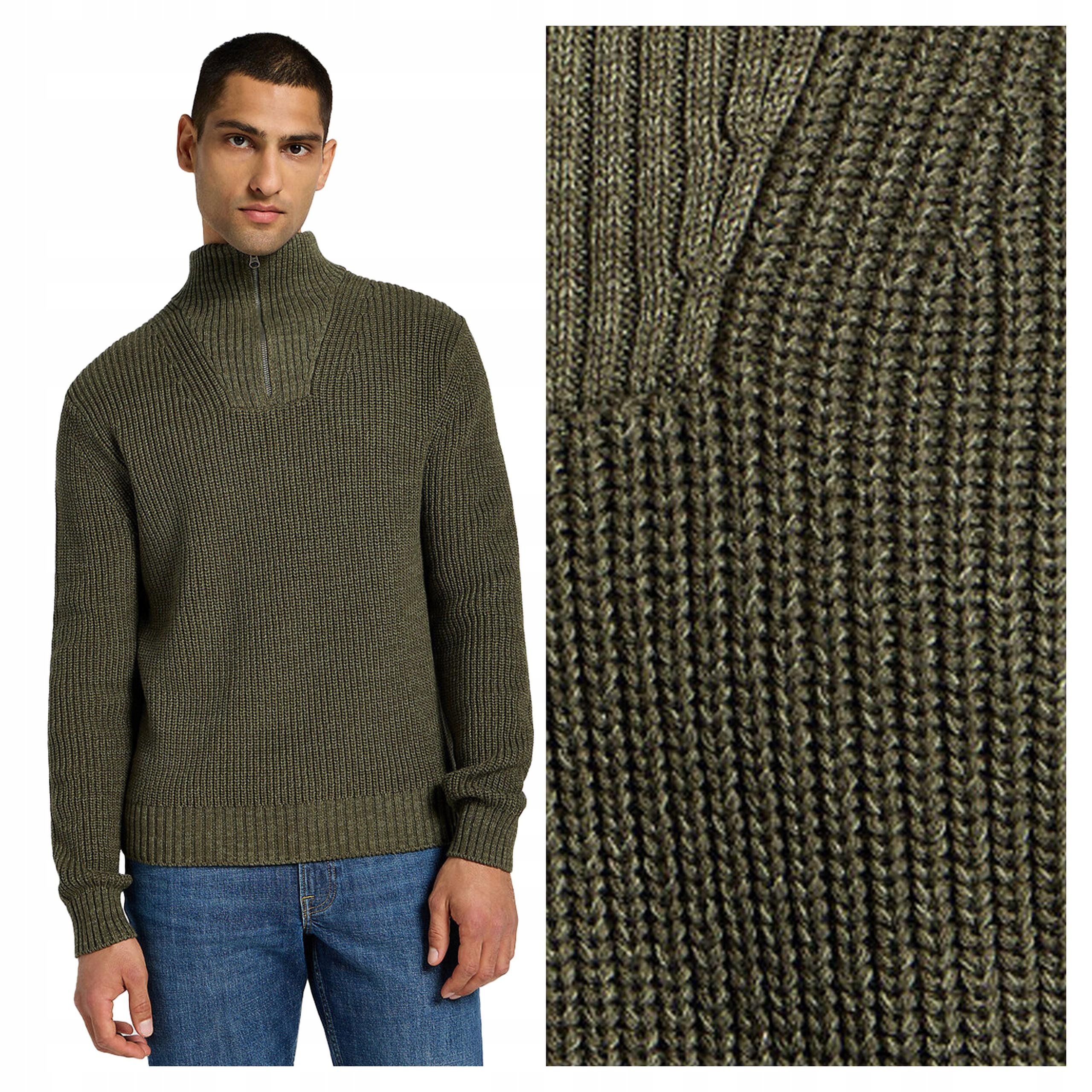 Lee Half Zip Knit XXL Pánský svetr