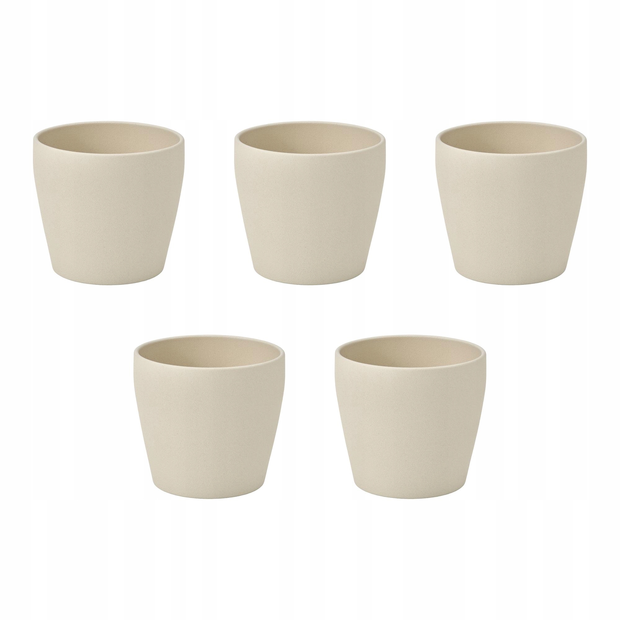 5 ks Obal Na Květináč na květináč Světle béžový 12 cm Persillade