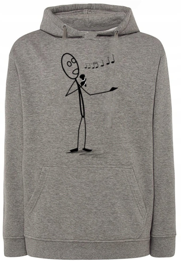 Mikina s vtipným potiskem Zpívák a zpěv r.XL