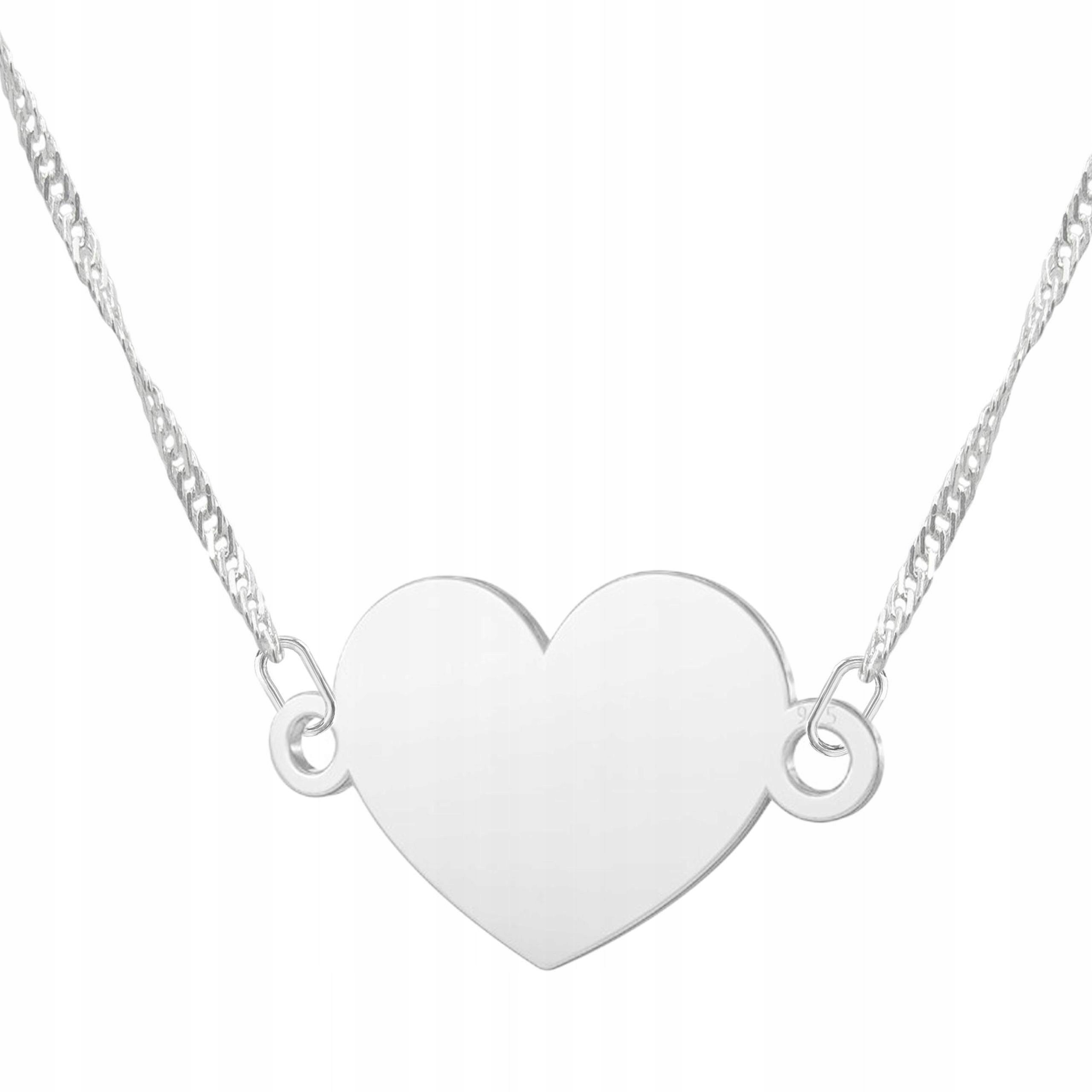 Stříbrný náhrdelník se srdíčkem Láska Miluji tě Láska Stříbro 925